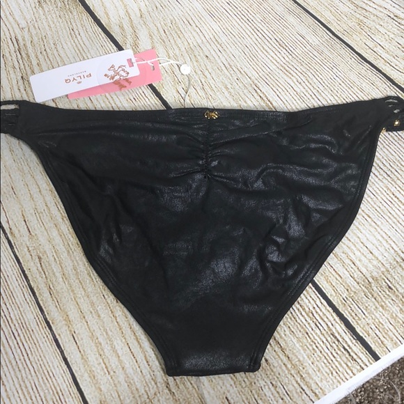 Pilyq Onxy Braided Swim Bikini Bottom - Picture 3 of 8